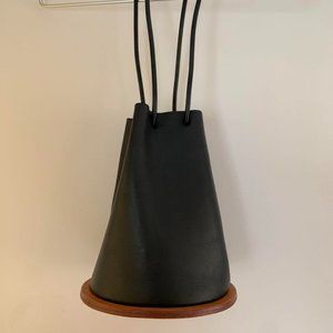 BLACK Leather shoulder  bag